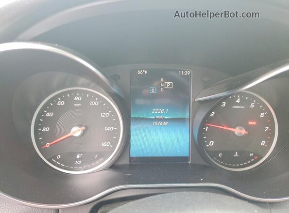 55SWF8DB9KU306068 2019 MERCEDES-BENZ C Синий Вид щитка приборов