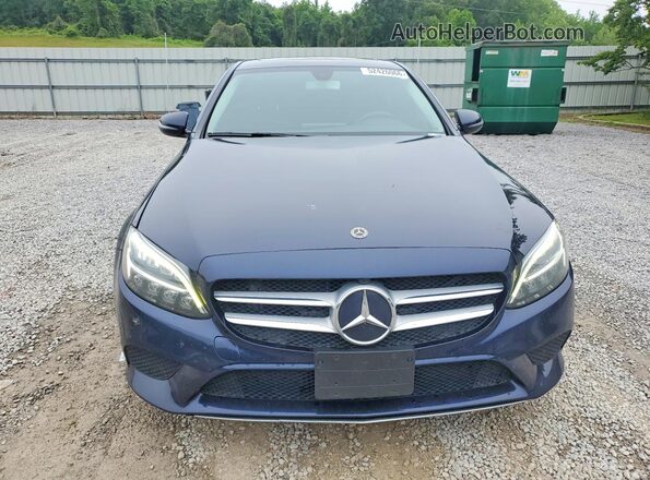 55SWF8DB9KU306068 2019 MERCEDES-BENZ C Синий Вид спереди