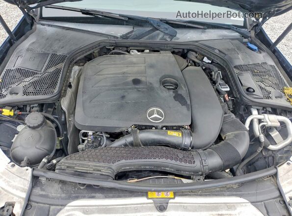 55SWF8DB9KU306068 2019 MERCEDES-BENZ C Синий Вид задней части салона