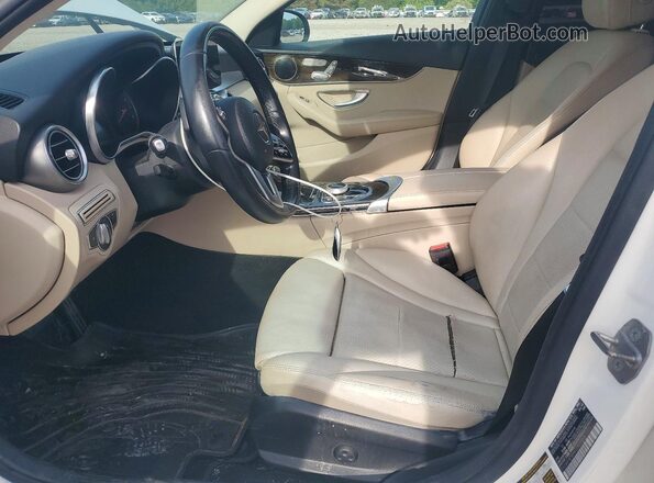 55SWF8DB9KU307303 2019 MERCEDES-BENZ C White Front interior view
