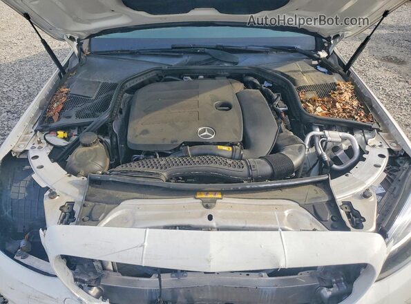 55SWF8DB9KU307303 2019 MERCEDES-BENZ C White Rear interior view