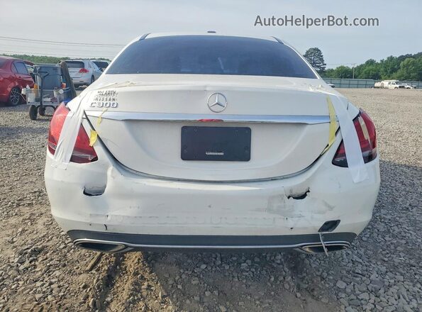 55SWF8DB9KU307303 2019 MERCEDES-BENZ C White Rear view