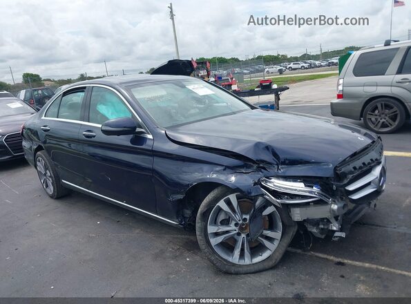 55SWF8DBXKU291080 2019 MERCEDES-BENZ C-CLASS Blue Front view