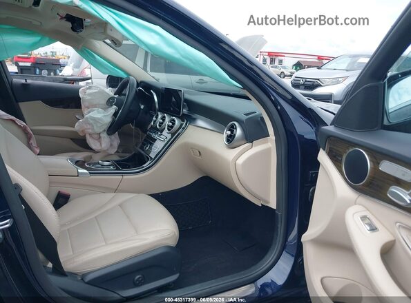 55SWF8DBXKU291080 2019 MERCEDES-BENZ C-CLASS Blue Front interior view