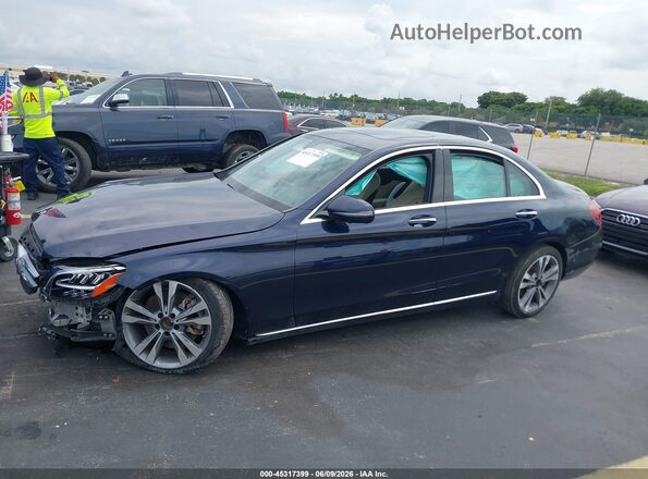 55SWF8DBXKU291080 2019 MERCEDES-BENZ C-CLASS Blue 360 interior view