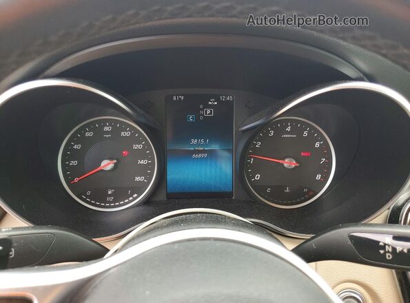 55SWF8DBXKU309058 2019 MERCEDES-BENZ C Серый Вид щитка приборов