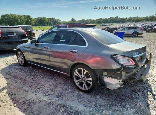 55SWF8DBXKU321775 2019 MERCEDES-BENZ C Gray უკანა მარცხენა