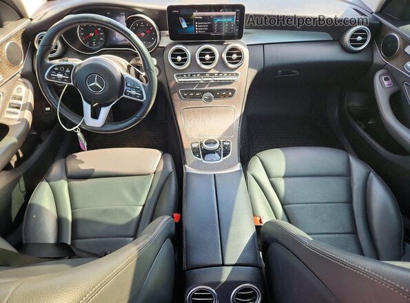 55SWF8DBXKU321775 2019 MERCEDES-BENZ C Gray წინა პანელის ხედი