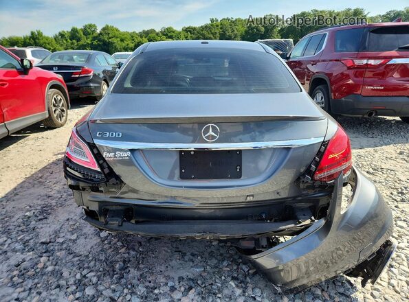 55SWF8DBXKU321775 2019 MERCEDES-BENZ C Gray უკანა ხედი