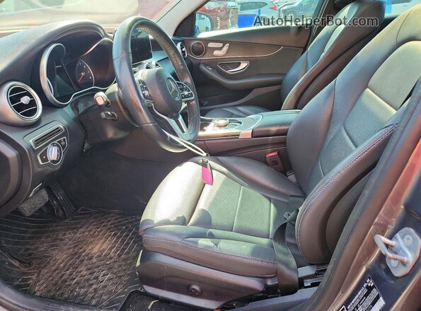 55SWF8DBXKU321775 2019 MERCEDES-BENZ C Gray წინა სალონის ხედი