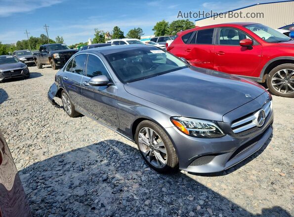 55SWF8DBXKU321775 2019 MERCEDES-BENZ C Gray წინა მარჯვენა