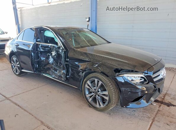 55SWF8EB0KU309018 2019 MERCEDES-BENZ C Черный Передняя правая четверть