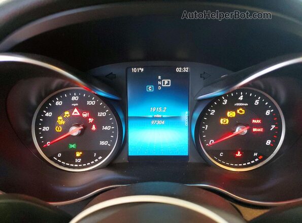 55SWF8EB0KU309018 2019 MERCEDES-BENZ C Черный Вид щитка приборов