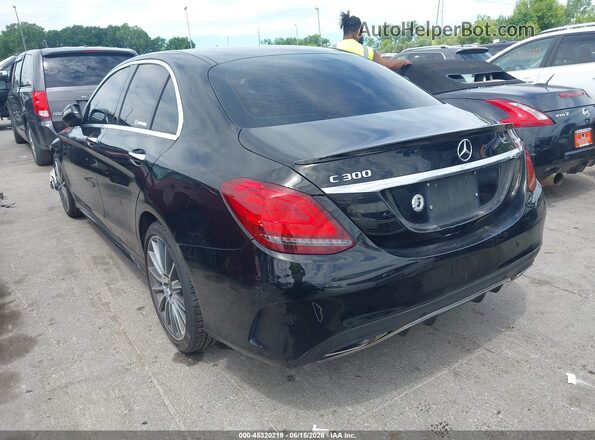 55SWF8EB0KU313652 2019 MERCEDES-BENZ C-CLASS Black Tył lewy
