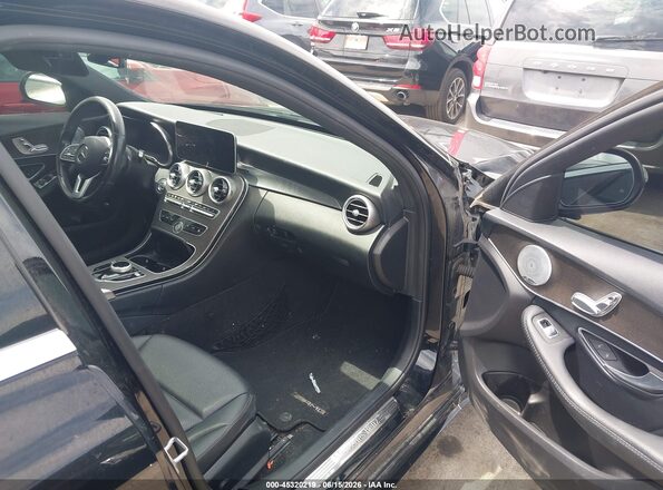 55SWF8EB0KU313652 2019 MERCEDES-BENZ C-CLASS Black Widok wnętrza z przodu