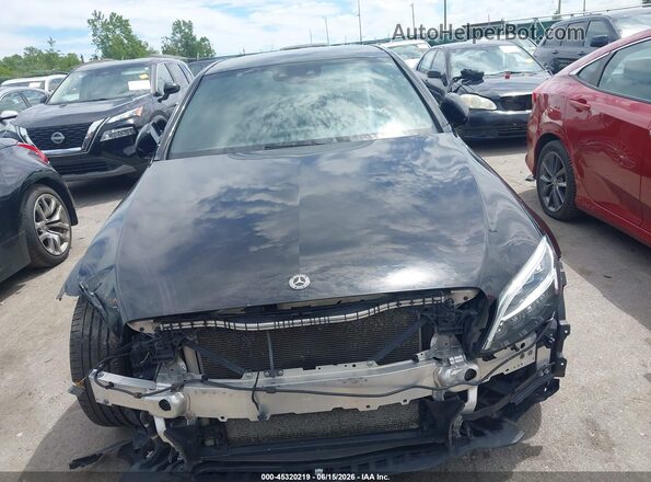 55SWF8EB0KU313652 2019 MERCEDES-BENZ C-CLASS Black Widok wnętrza z tyłu