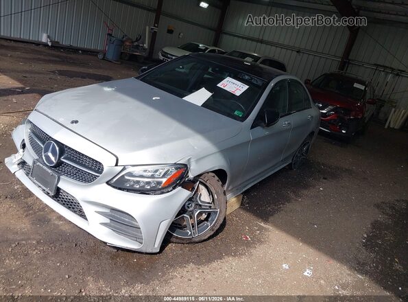 55SWF8EB1LU326170 2020 MERCEDES-BENZ C-CLASS Серебряный Передняя левая четверть
