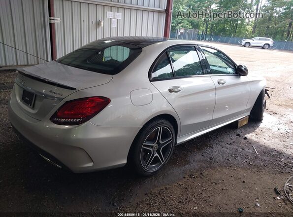 55SWF8EB1LU326170 2020 MERCEDES-BENZ C-CLASS Серебряный Задняя правая четверть
