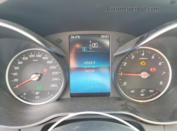 55SWF8EB1LU334673 2020 MERCEDES-BENZ C White Vista del cuadro de instrumentos