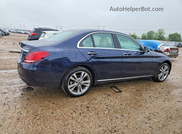 55SWF8EB2KU291850 2019 MERCEDES-BENZ C Blue Задня права чверть