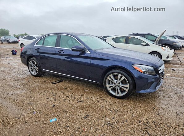 55SWF8EB2KU291850 2019 MERCEDES-BENZ C Blue Передня права чверть