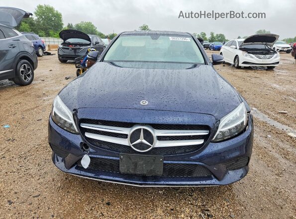 55SWF8EB2KU291850 2019 MERCEDES-BENZ C Blue Вид спереду