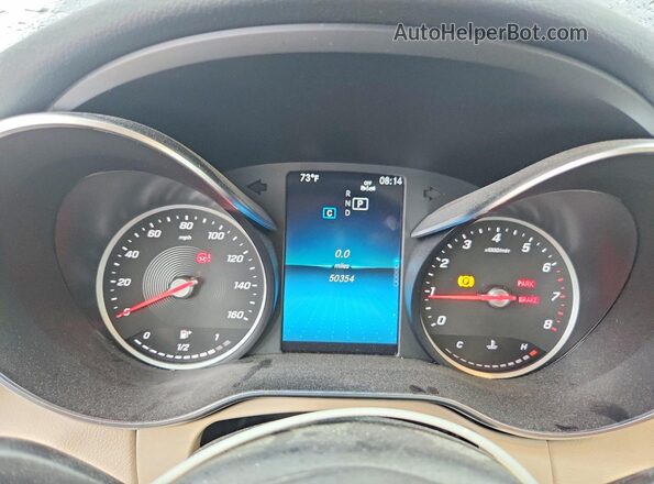 55SWF8EB2KU291850 2019 MERCEDES-BENZ C Blue Вид щитка приладів