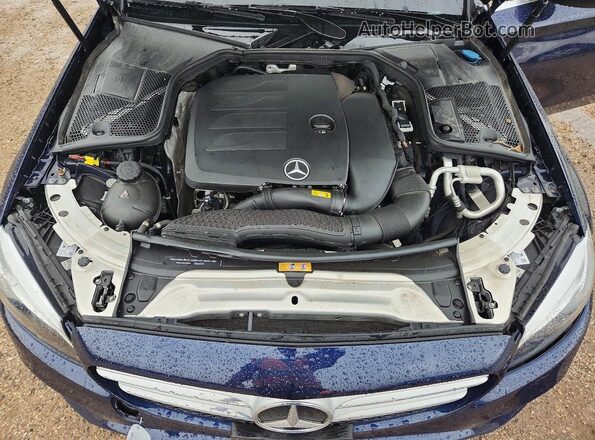 55SWF8EB2KU291850 2019 MERCEDES-BENZ C Blue Вид задньої частини салону