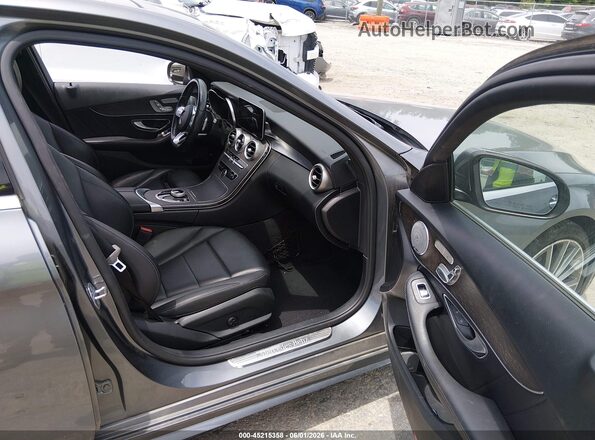 55SWF8EB2KU312681 2019 MERCEDES-BENZ C-CLASS Gray Widok wnętrza z przodu