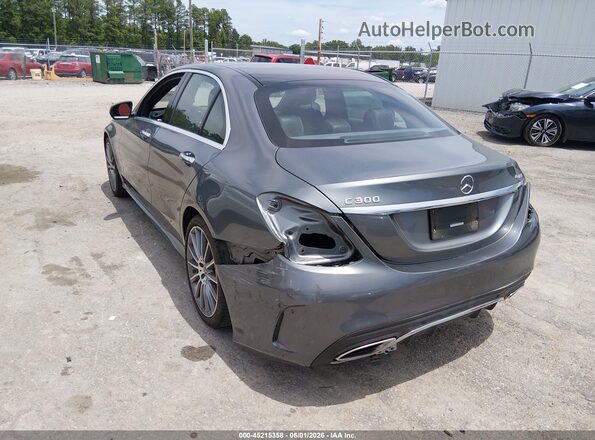 55SWF8EB2KU312681 2019 MERCEDES-BENZ C-CLASS Gray Tył lewy
