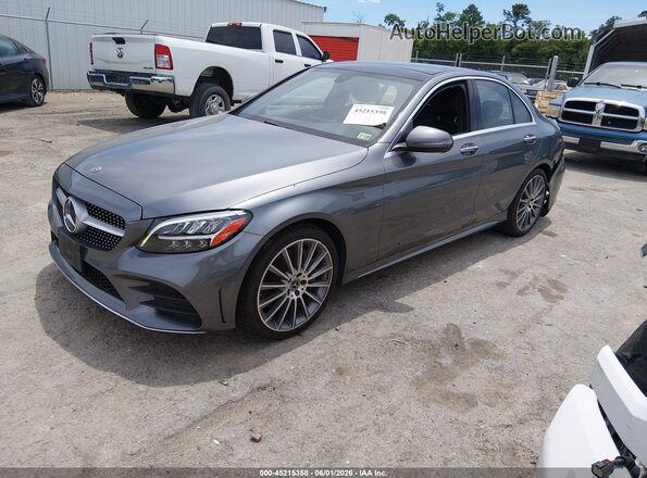 55SWF8EB2KU312681 2019 MERCEDES-BENZ C-CLASS Gray Przód lewy