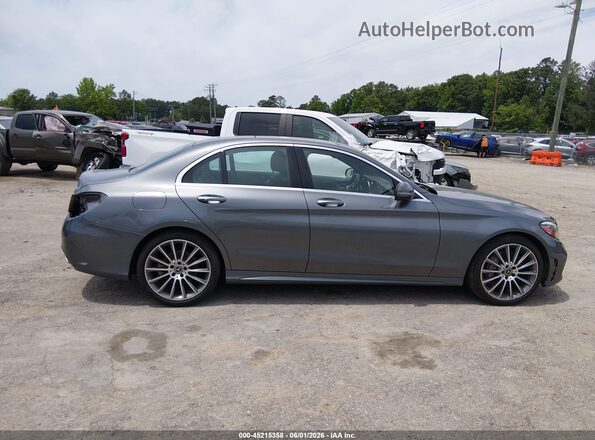 55SWF8EB2KU312681 2019 MERCEDES-BENZ C-CLASS Gray Widok wnętrza z tyłu