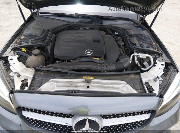 55SWF8EB2KU312681 2019 MERCEDES-BENZ C-CLASS Gray Widok z tyłu