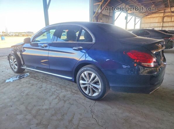 55SWF8EB3KU319736 2019 MERCEDES-BENZ C Blue Հետևի ձախ