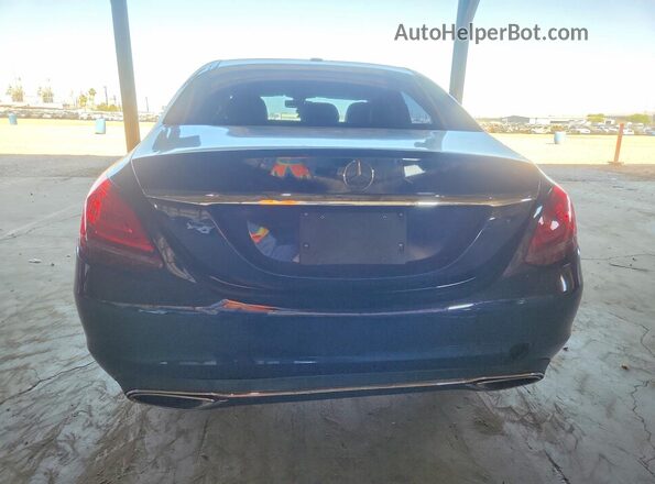 55SWF8EB3KU319736 2019 MERCEDES-BENZ C Blue Հետևի տեսք