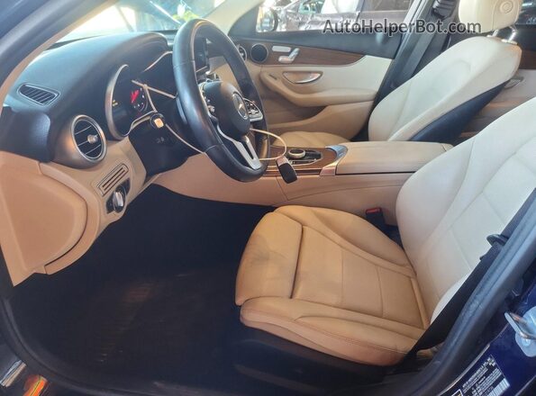 55SWF8EB3KU319736 2019 MERCEDES-BENZ C Blue Սալոնի դիմացի տեսք