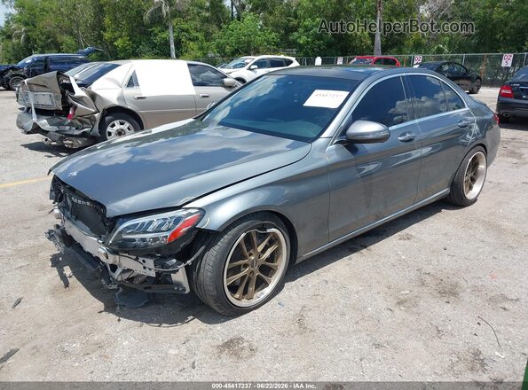 55SWF8EB4KU285435 2019 MERCEDES-BENZ C-CLASS Gray Front left