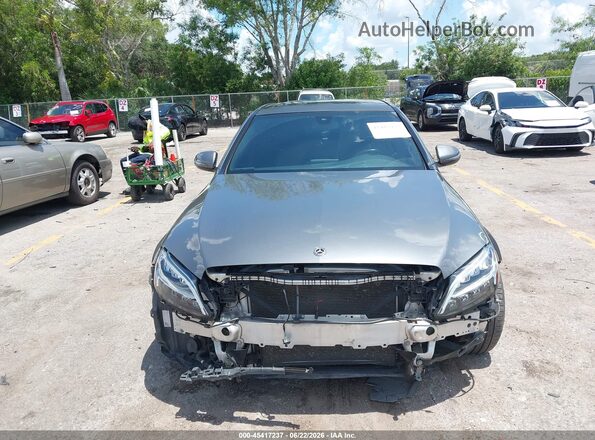 55SWF8EB4KU285435 2019 MERCEDES-BENZ C-CLASS Gray Front view