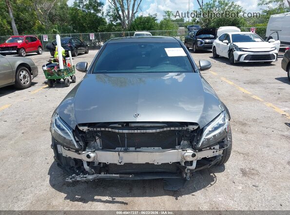 55SWF8EB4KU285435 2019 MERCEDES-BENZ C-CLASS Gray Rear interior view