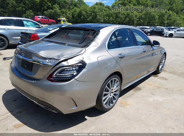 55SWF8EB5KU271463 2019 MERCEDES-BENZ C-CLASS Beige Rear right