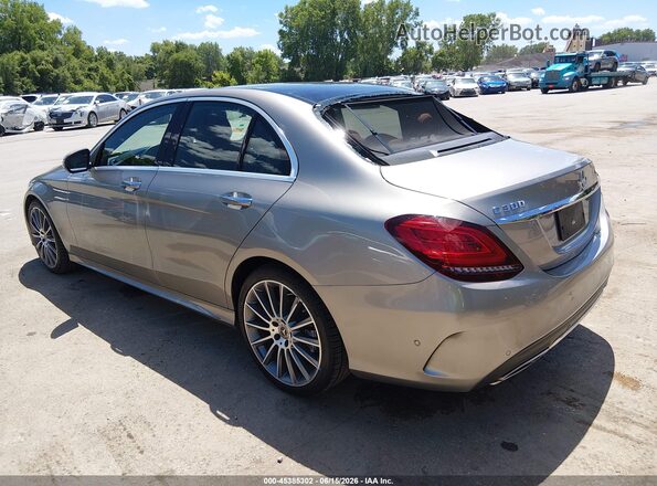 55SWF8EB5KU271463 2019 MERCEDES-BENZ C-CLASS Beige Rear left