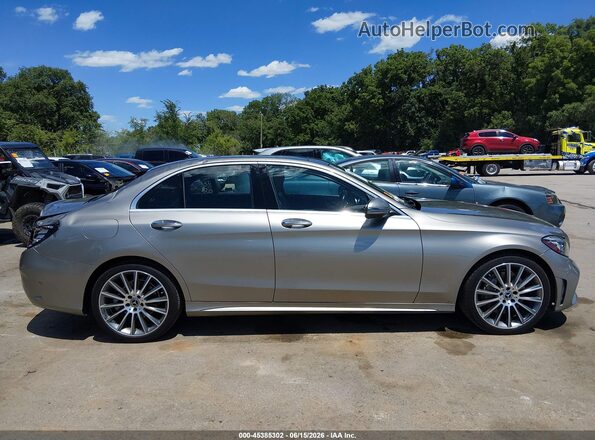 55SWF8EB5KU271463 2019 MERCEDES-BENZ C-CLASS Beige Rear interior view