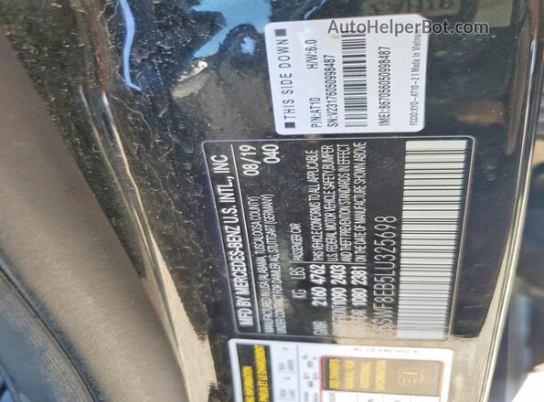 55SWF8EB5LU325698 2020 MERCEDES-BENZ C Black Vista del compartimento del motor