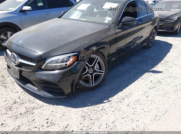 55SWF8EB7LU327744 2020 MERCEDES-BENZ C-CLASS Черный Вид спереди