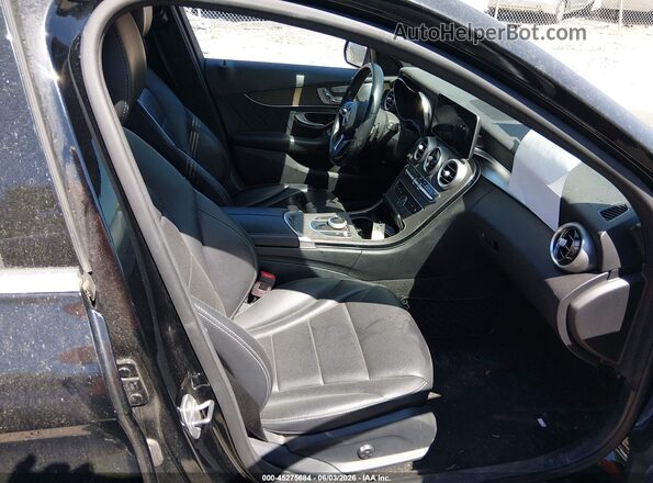 55SWF8EB7LU327744 2020 MERCEDES-BENZ C-CLASS Черный Вид салона спереди