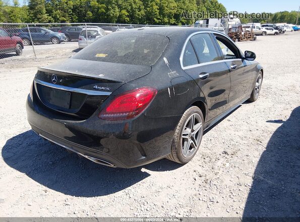 55SWF8EB7LU327744 2020 MERCEDES-BENZ C-CLASS Черный Задняя правая четверть