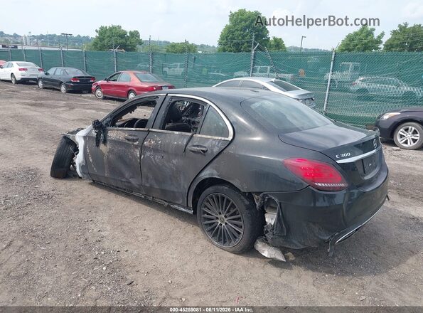 55SWF8EB8KU302589 2019 MERCEDES-BENZ C-CLASS Черный Задняя левая четверть