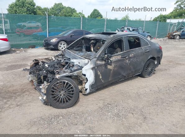 55SWF8EB8KU302589 2019 MERCEDES-BENZ C-CLASS Черный Передняя левая четверть