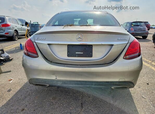 55SWF8EB8LU324948 2020 MERCEDES-BENZ C Silver Widok z tyłu