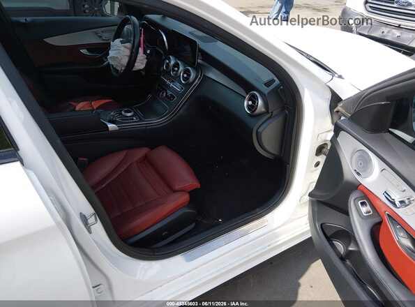 55SWF8EB9KU287701 2019 MERCEDES-BENZ C-CLASS Белый Вид салона спереди